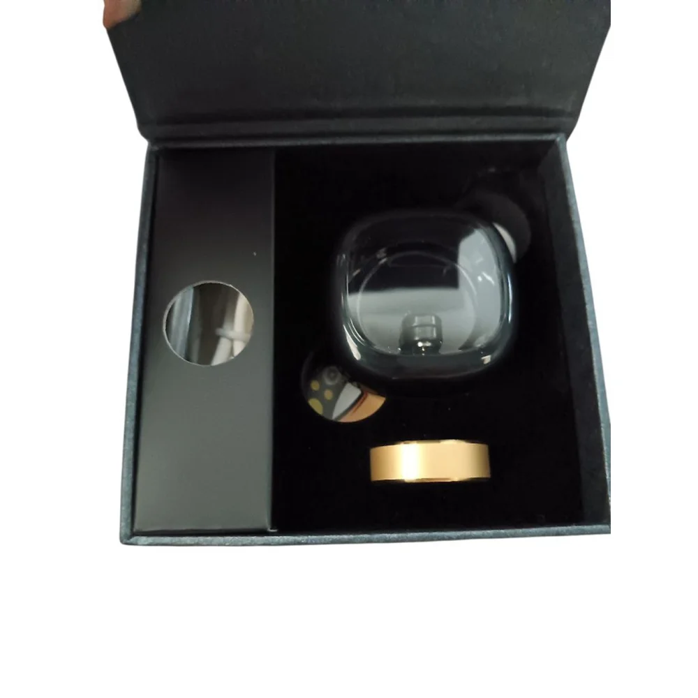Smart Ring NWT Beautiful Brushed Gold Tone Fitness Tracker Sleep, HR, BP Steps